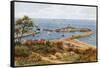 The Cobb, Lyme Regis, from Holmbush-Alfred Robert Quinton-Framed Stretched Canvas
