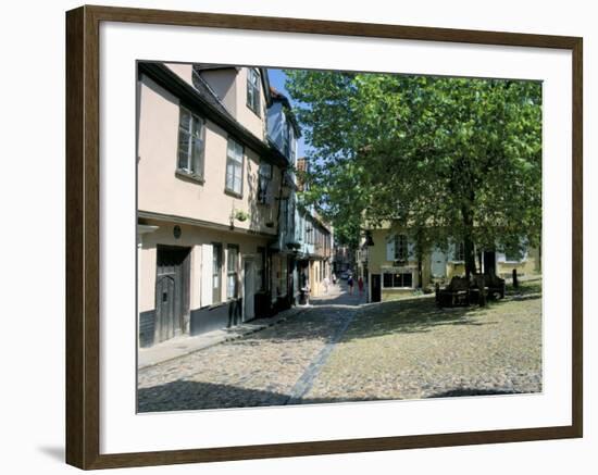 The Cobbled Medieval Square of Elm Hill, Norwich, Norfolk, England, United Kingdom-Ruth Tomlinson-Framed Photographic Print