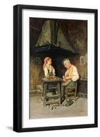 The Cobbler's Shop, 1874-Giuseppe Costantini-Framed Premium Giclee Print