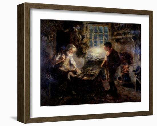 The Cobbler's Shop, 1909-Ralph Hedley-Framed Giclee Print