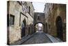 The Cobblestoned Street of the Knights-Michael Runkel-Stretched Canvas