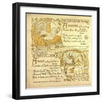 The Cock and the Pearl the Wolf and the Lamb-null-Framed Giclee Print