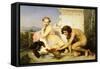 The Cock Fight-Jean Leon Gerome-Framed Stretched Canvas