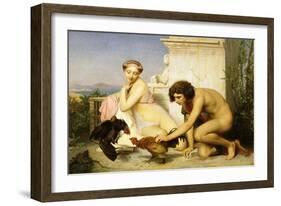 The Cock Fight-Jean Leon Gerome-Framed Giclee Print