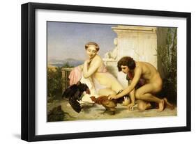 The Cock Fight-Jean Leon Gerome-Framed Giclee Print