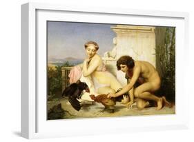 The Cock Fight-Jean Leon Gerome-Framed Giclee Print