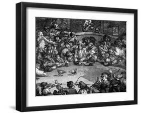 The Cock-Pit, 1759-William Hogarth-Framed Giclee Print