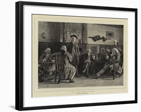 The Cock Tavern in 1750-Charles Green-Framed Giclee Print