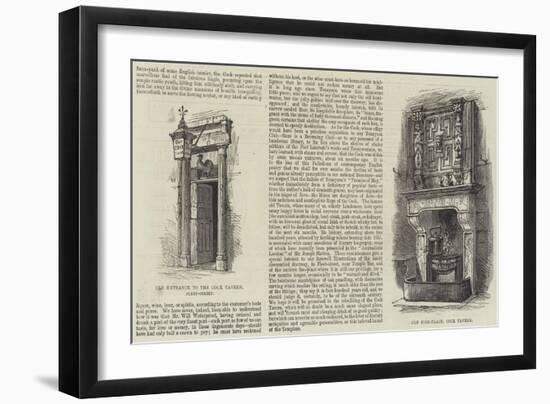 The Cock Tavern on Fleet Street-null-Framed Giclee Print