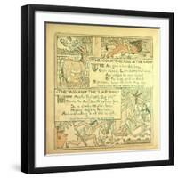The Cock the Ass and the Lion the Ass and the Lap Dog-null-Framed Giclee Print