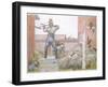 The Cock Went on Crowing All the Time Elfstrom Sawed and Hammered-Carl Larsson-Framed Giclee Print