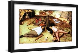 The Cockaigne-Pieter Bruegel the Elder-Framed Art Print