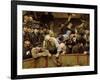 The Cockfight, 1889-Remy Cogghe-Framed Giclee Print