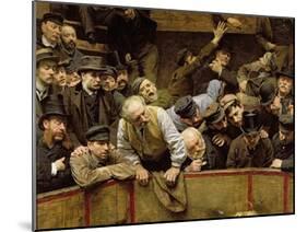 The Cockfight, 1889-Remy Cogghe-Mounted Giclee Print