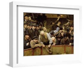 The Cockfight, 1889-Remy Cogghe-Framed Giclee Print