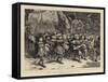 The Cockhorse Regiment, a Mediaeval Episode-Charles Joseph Staniland-Framed Stretched Canvas