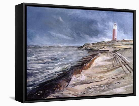 The Cocksdorp Lighthouse, Texel, Netherlands, 2003-John Erskine-Framed Stretched Canvas