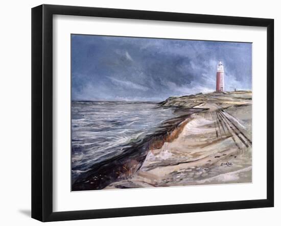 The Cocksdorp Lighthouse, Texel, Netherlands, 2003-John Erskine-Framed Giclee Print