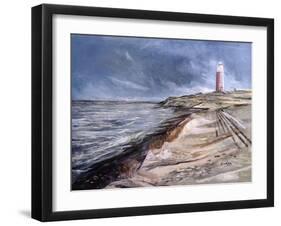 The Cocksdorp Lighthouse, Texel, Netherlands, 2003-John Erskine-Framed Giclee Print