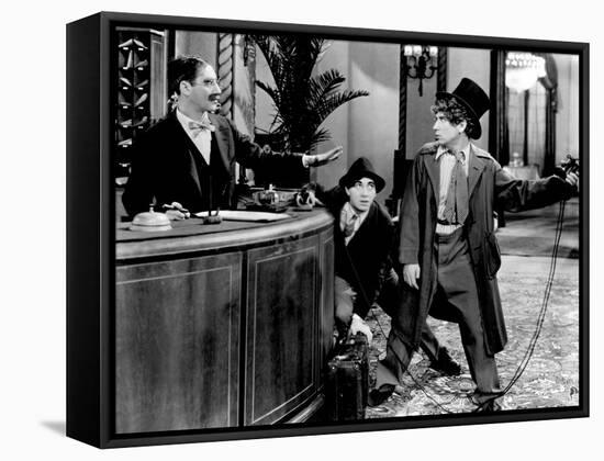 The Cocoanuts, The Marx Brothers (Groucho Marx, Chico Marx, Harpo Marx), 1929-null-Framed Stretched Canvas