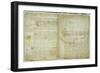 The Codex Hammer, Pages 48-51, 1508-12-Leonardo da Vinci-Framed Giclee Print