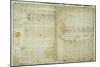 The Codex Hammer, Pages 48-51, 1508-12-Leonardo da Vinci-Mounted Giclee Print