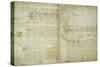 The Codex Hammer Pages 48-51-Leonardo da Vinci-Stretched Canvas