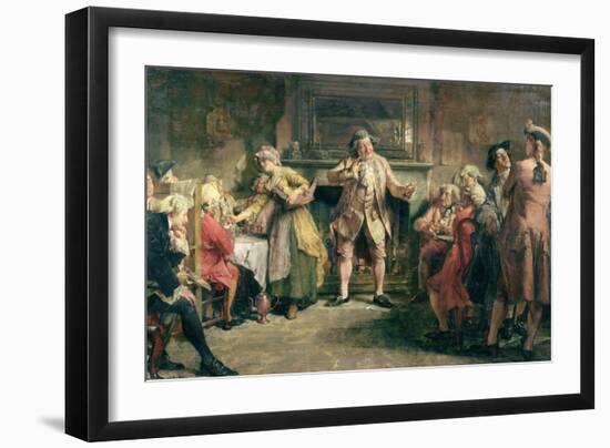 The Coffee House Orator-Edgar Bundy-Framed Giclee Print