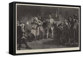 The Coffee House Orator-Edgar Bundy-Framed Stretched Canvas