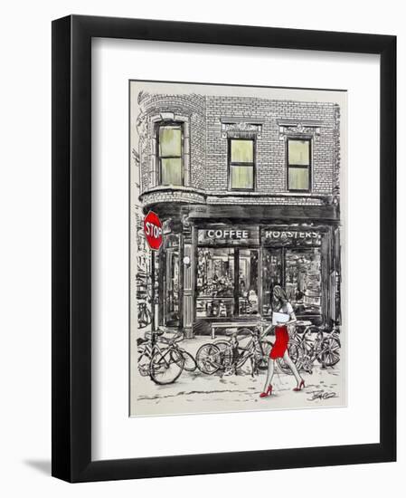 The Coffee Roasters Place-Loui Jover-Framed Giclee Print