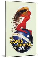 The Coffees of Brazil-null-Mounted Art Print