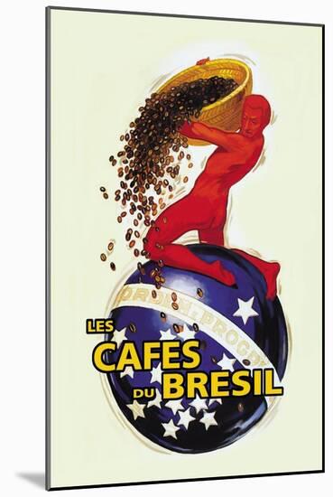 The Coffees of Brazil-null-Mounted Art Print