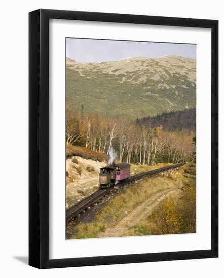 The Cog Railroad on Mt. Washington in Twin Mountain, New Hampshire, USA-Jerry & Marcy Monkman-Framed Photographic Print