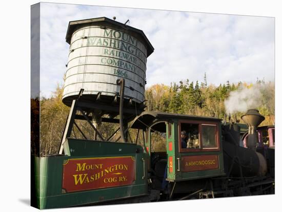 The Cog Railroad on Mt. Washington in Twin Mountain, New Hampshire, USA-Jerry & Marcy Monkman-Stretched Canvas