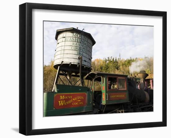 The Cog Railroad on Mt. Washington in Twin Mountain, New Hampshire, USA-Jerry & Marcy Monkman-Framed Photographic Print