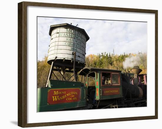 The Cog Railroad on Mt. Washington in Twin Mountain, New Hampshire, USA-Jerry & Marcy Monkman-Framed Photographic Print