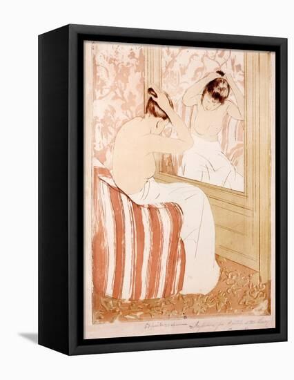 The Coiffure-Mary Stevenson Cassatt-Framed Stretched Canvas