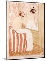 The Coiffure-Mary Stevenson Cassatt-Mounted Giclee Print