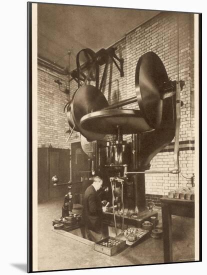 The Coinage and Medal Dies are Formed Under This Press by Forcing a Punch-null-Mounted Photographic Print