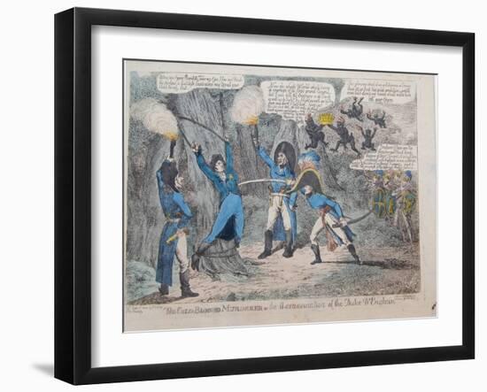 The Cold-Blooded Murderer or the Assassination of the Duke D'Enghein, 1804-Charles Williams-Framed Giclee Print