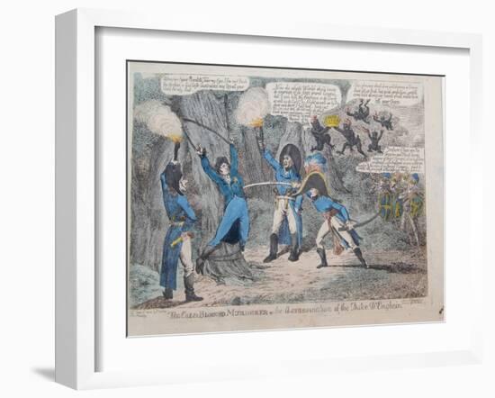 The Cold-Blooded Murderer or the Assassination of the Duke D'Enghein, 1804-Charles Williams-Framed Giclee Print