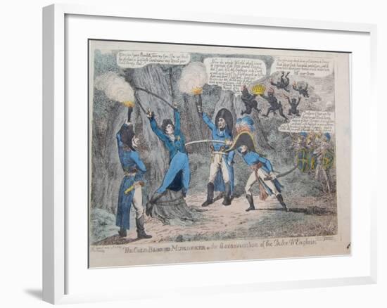 The Cold-Blooded Murderer or the Assassination of the Duke D'Enghein, 1804-Charles Williams-Framed Giclee Print