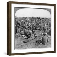 The Coldstream Company on the Great Transvaal Campaign, South Africa, Boer War, 1900-Underwood & Underwood-Framed Giclee Print