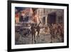 The Coldstream Guards at Landrecies, August 1914-William Barnes Wollen-Framed Giclee Print