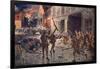 The Coldstream Guards at Landrecies, August 1914-William Barnes Wollen-Framed Giclee Print