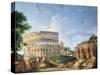 The Coliseum-Giovanni Paolo Pannini-Stretched Canvas