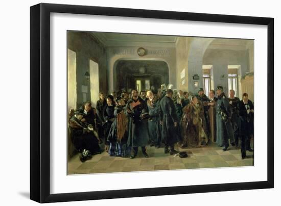 The Collapse of a Bank, 1881-Vladimir Egorovic Makovsky-Framed Giclee Print