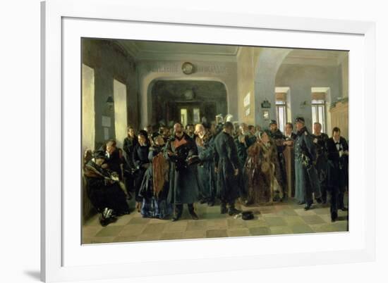 The Collapse of a Bank, 1881-Vladimir Egorovic Makovsky-Framed Giclee Print