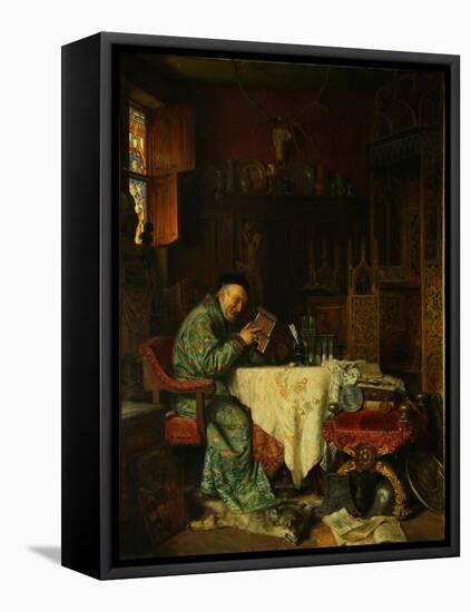 The Collector, 1880-Eduard Von Gruetzner-Framed Stretched Canvas