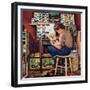 "The Collector", August 11, 1951-Stevan Dohanos-Framed Giclee Print